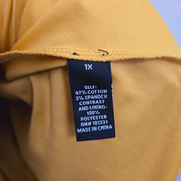 Charlotte Russe yellow floral dress size 1X - Picture 5 of 7